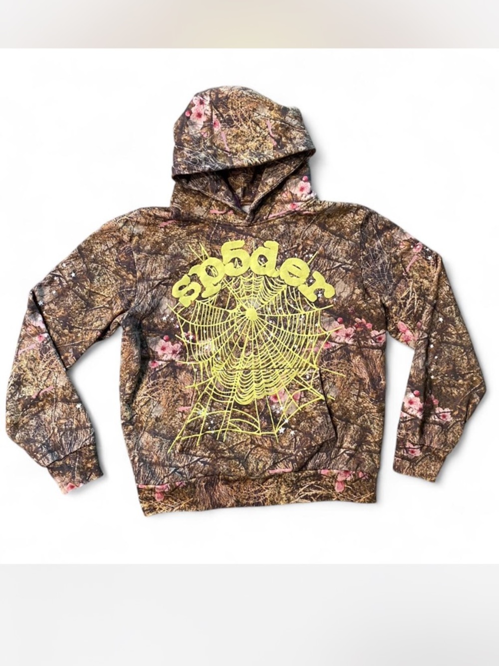 Sp5der Graphic Hoodie Real Tree OG